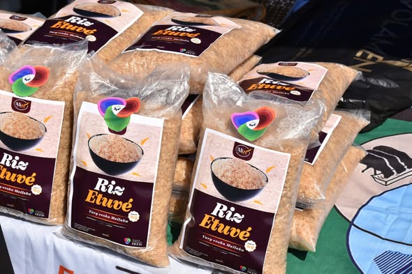 riz etuvé des femmes rurales